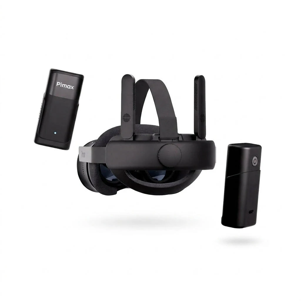 Pimax 60G AirLink Antennas Attached to Headset